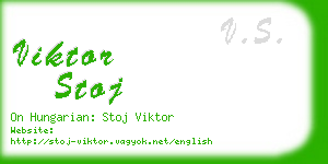 viktor stoj business card